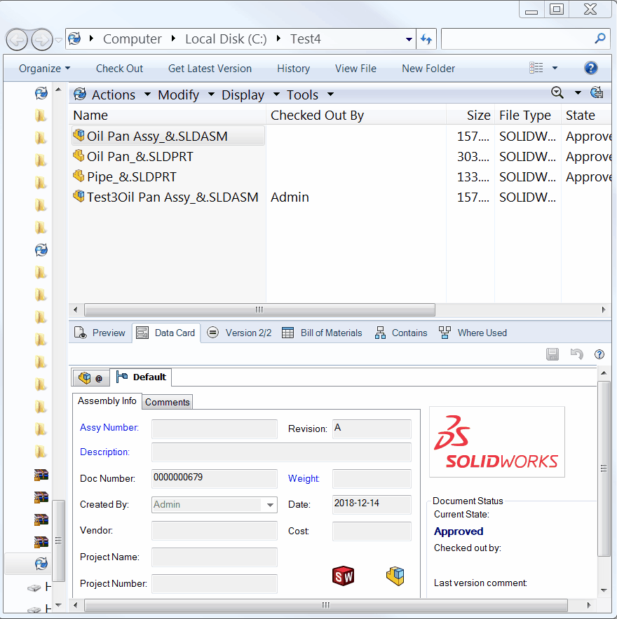 How To Rollback A File Version In PDM Hawk Ridge Systems