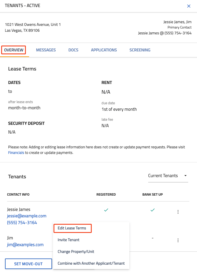 How do I set up a lease renewal for tenants? Hemlane Support Center