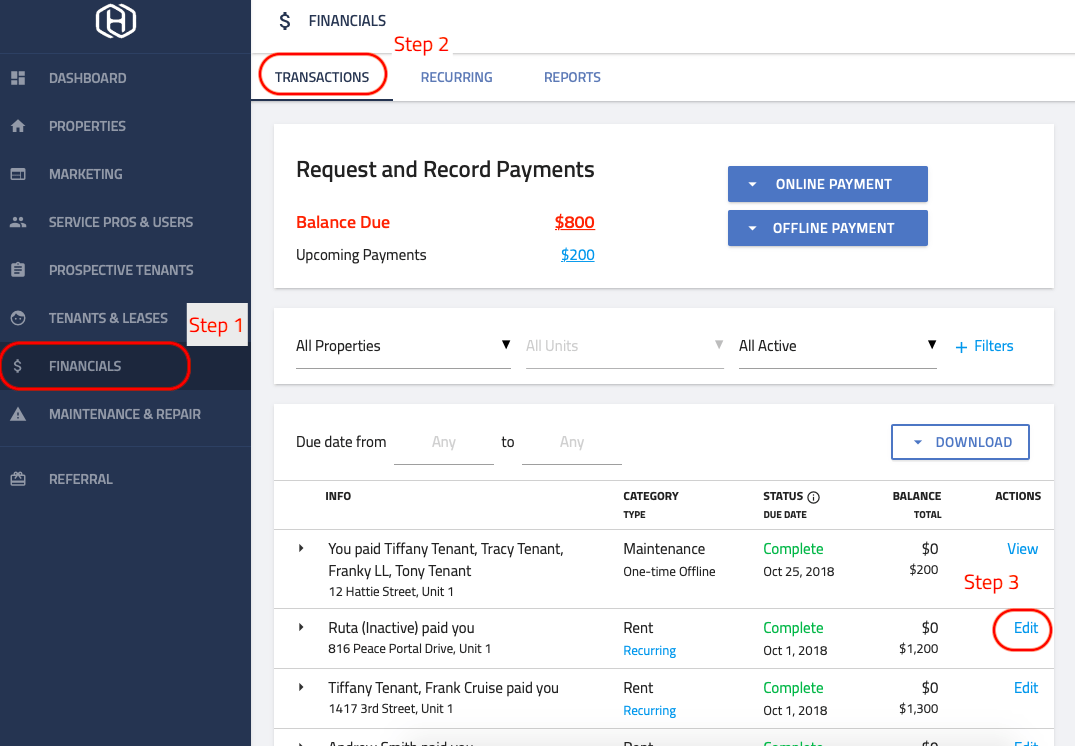 How do I cancel a single payment request? Hemlane