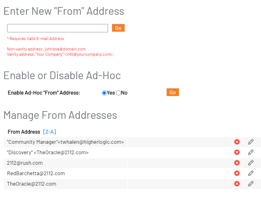 From Address Higher Logic