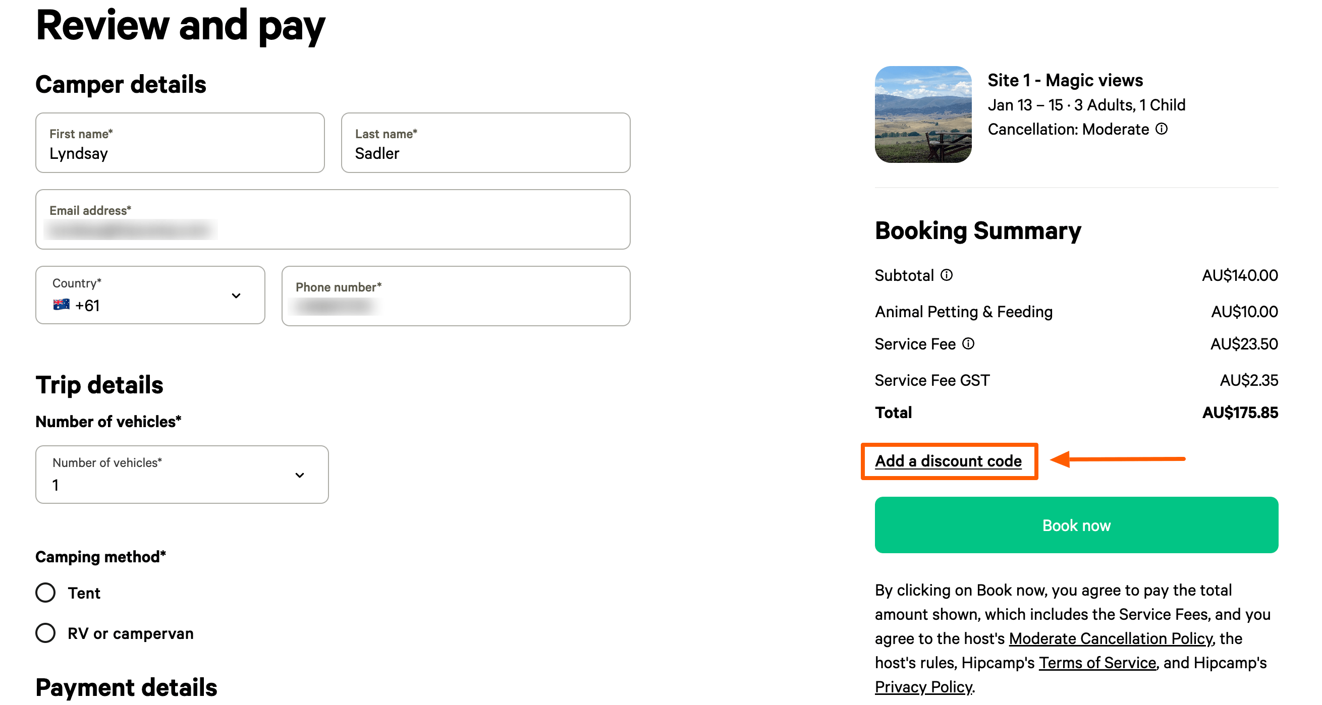 How to use a gift card Hipcamp Help
