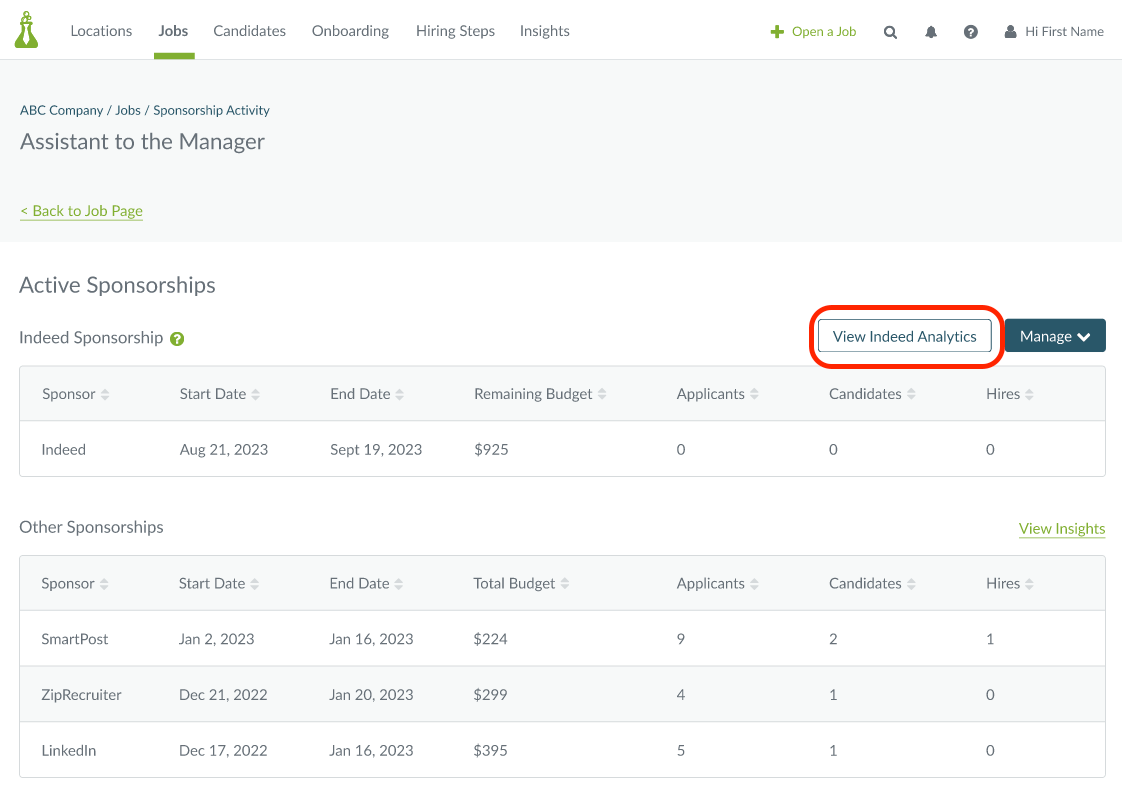 Sponsoring Jobs on Indeed Hireology