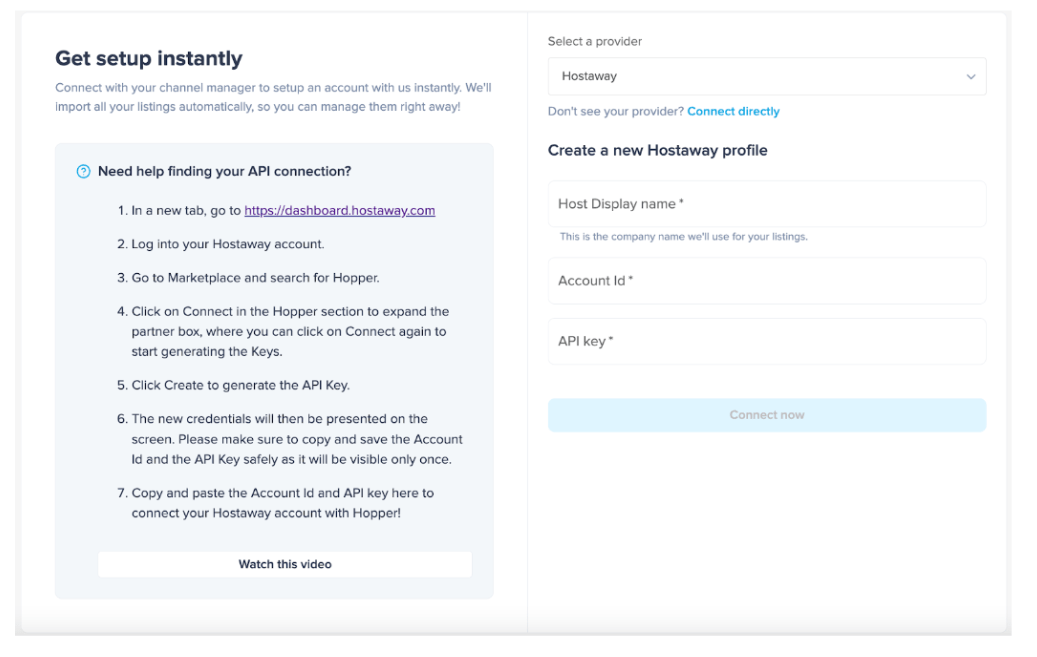 How to connect Hopper with Hostaway Hostaway