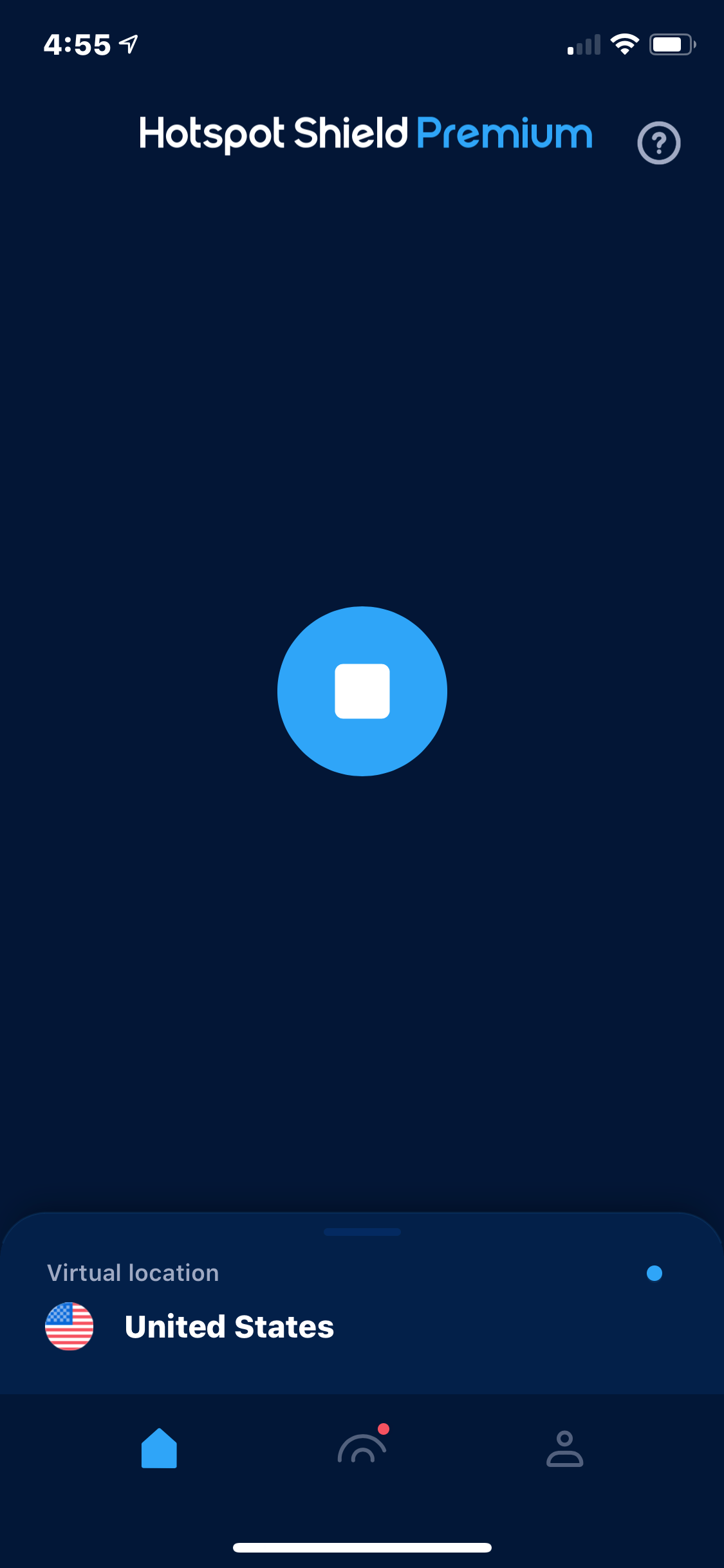 Why does the VPN icon disappear on my iOS device? Hotspot Shield Help