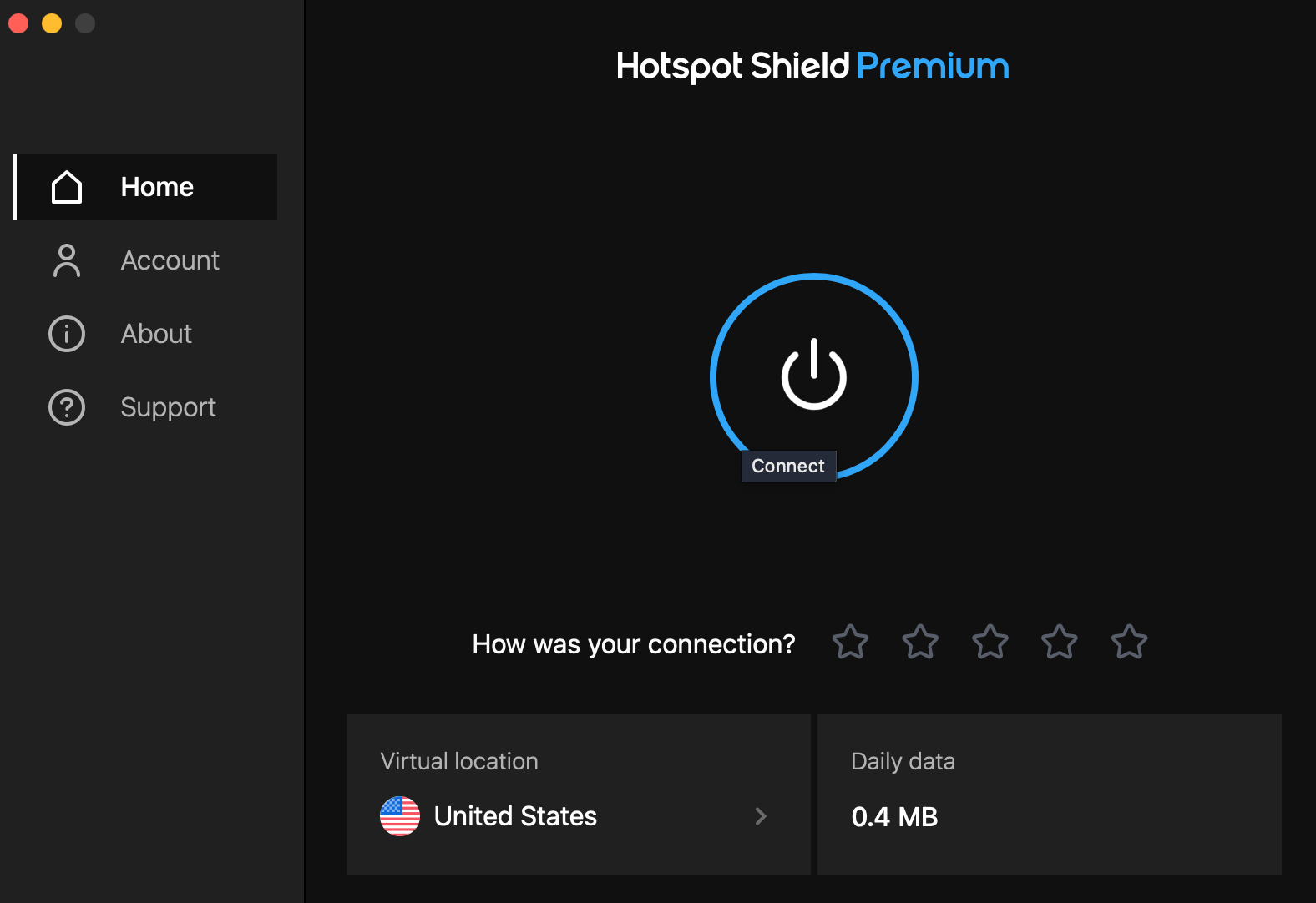 How do I sign into Hotspot Shield on the Mac? Hotspot Shield Support