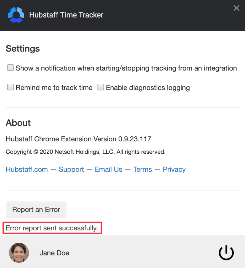 Report an Error or Collect Client Logs in Hubstaff Time Tracking