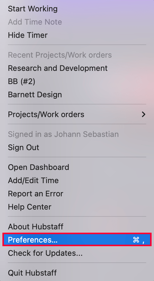 Preferences and Settings for Desktop Applications