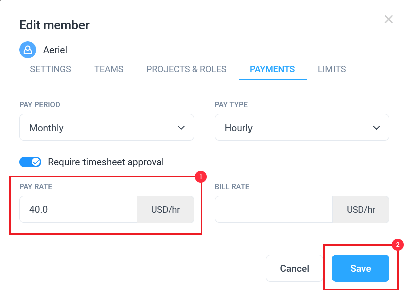How do I edit User's pay rates? Hubstaff Support