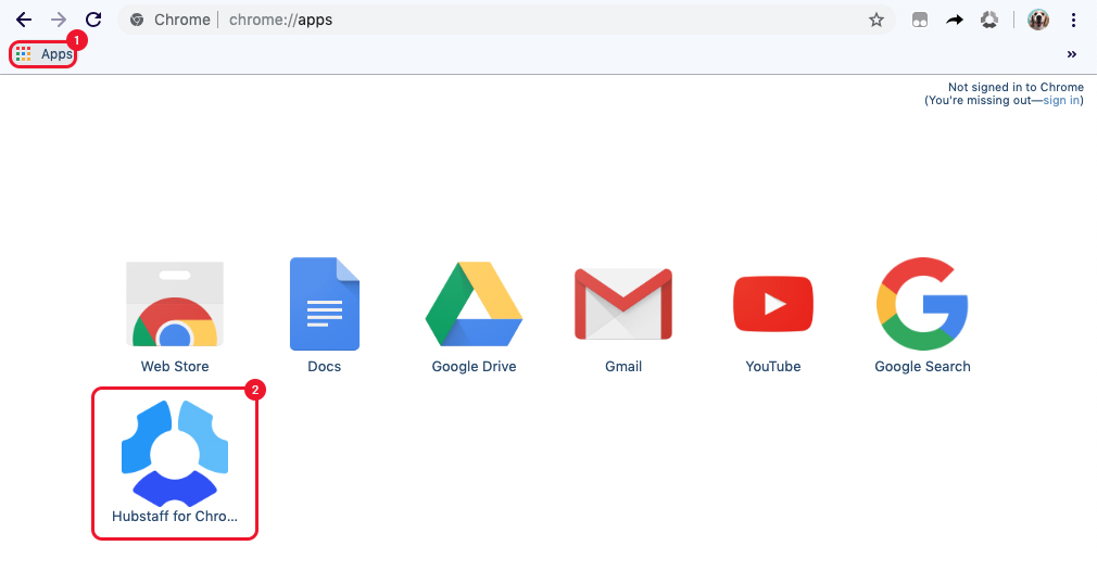Refreshing the Chrome app extension Hubstaff Support
