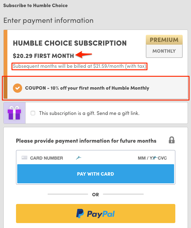 Humble Choice Coupons and Promotions Humble Bundle
