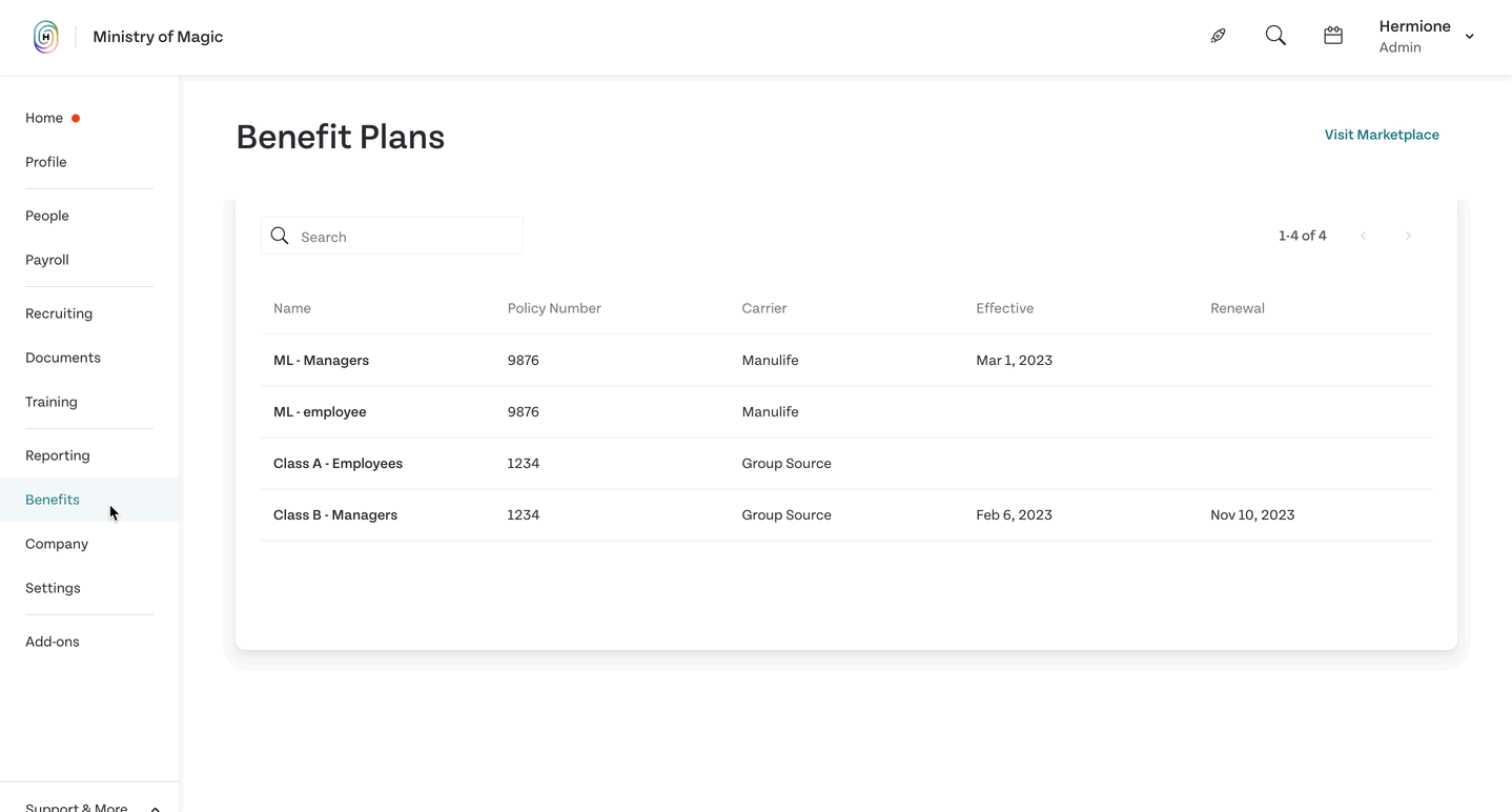 Benefits Plus How to Enroll an Existing Employee Humi Help Centre