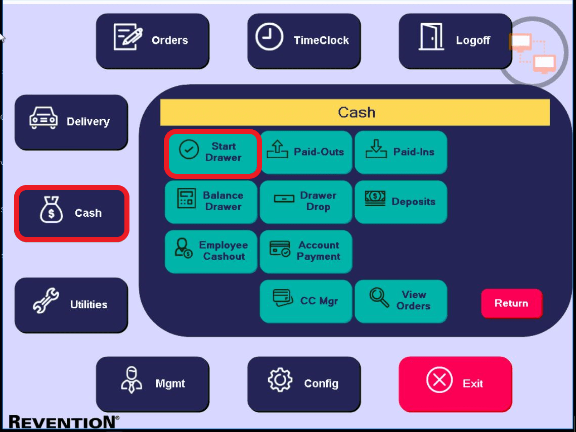 How to Start a Cash Drawer HungerRush
