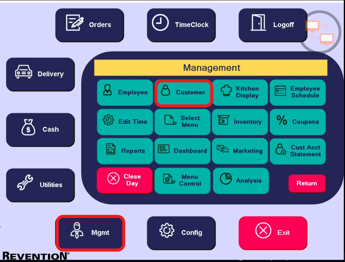 Inputting Customer Information HungerRush