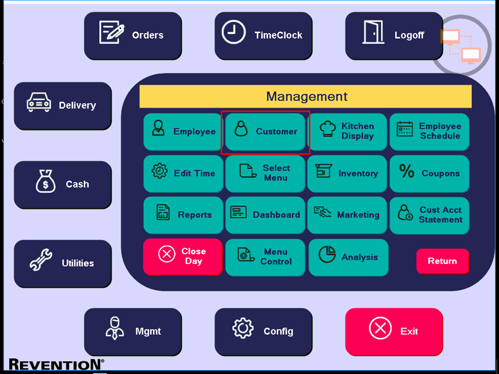 Setting Customer Account Options HungerRush