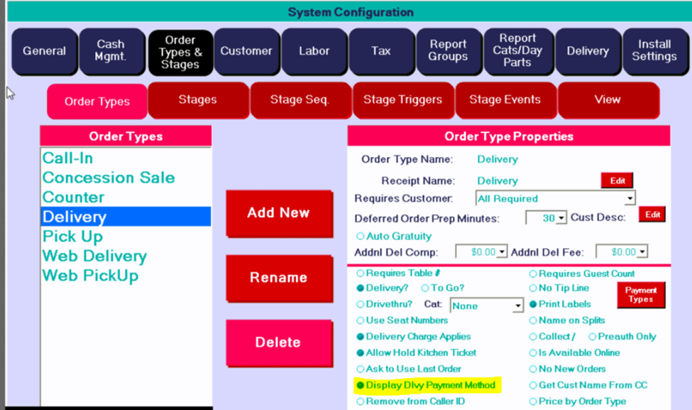Manual Credit Card Entry HungerRush