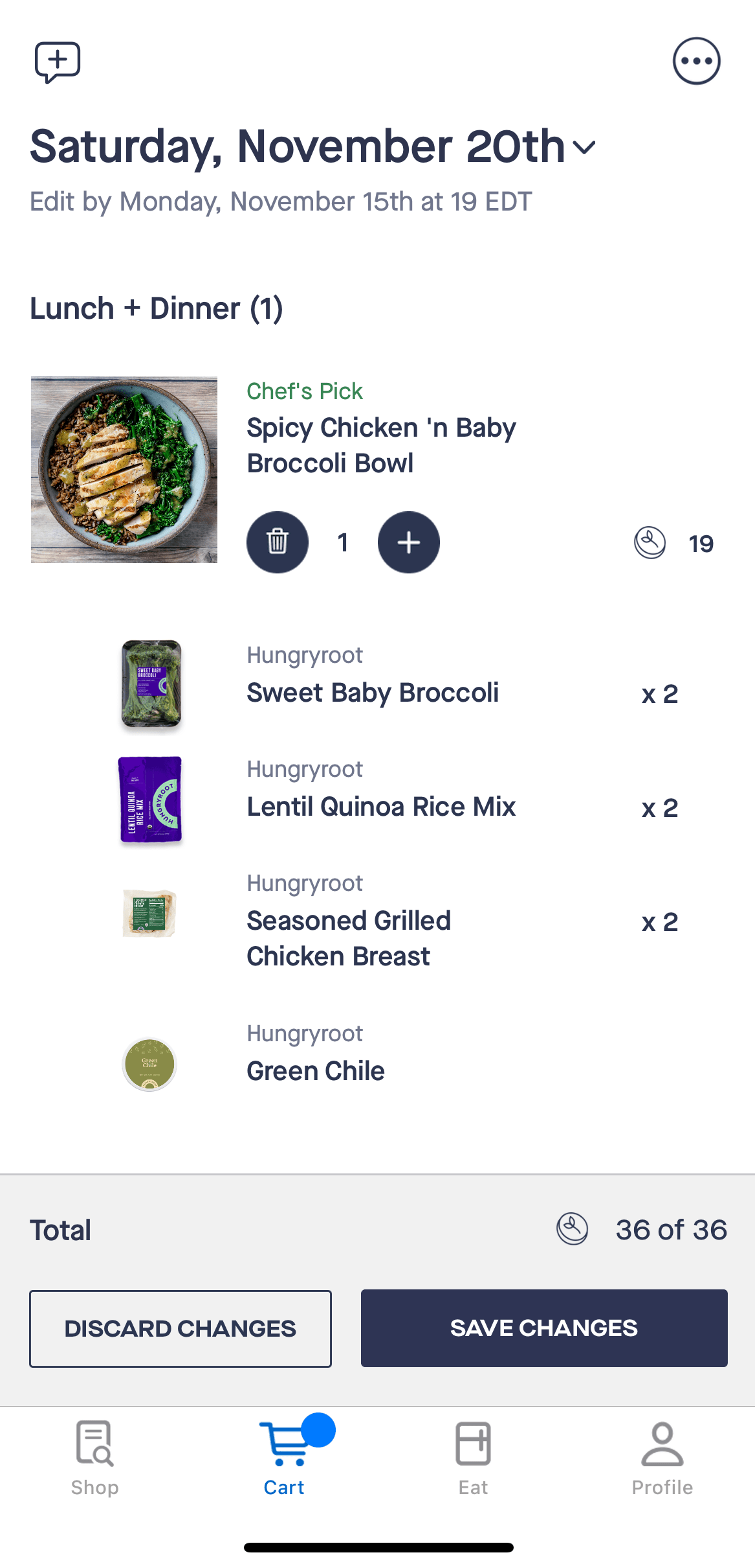 How do I edit my delivery? Hungryroot Help Center