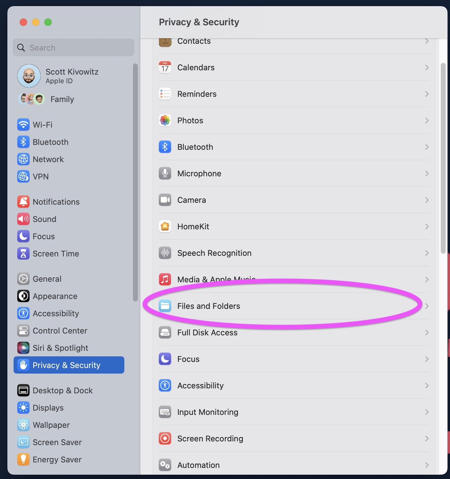 How to grant access to folders (Mac) Imagen