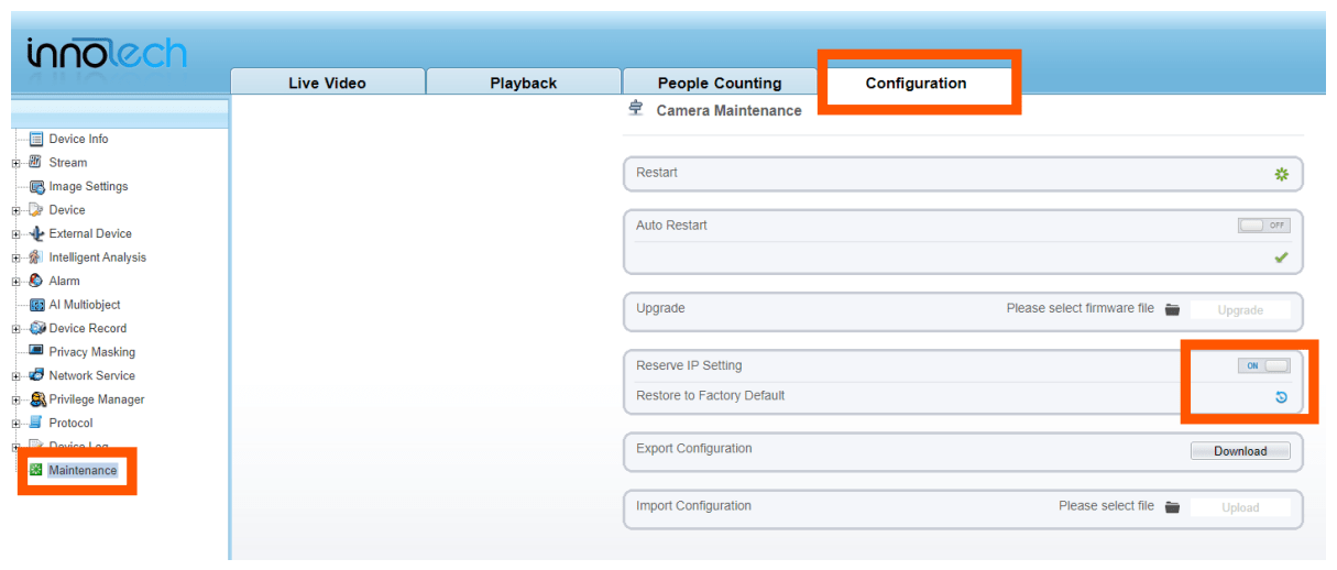 How to Factory Reset a Camera via Web Browser – Costar Technologies