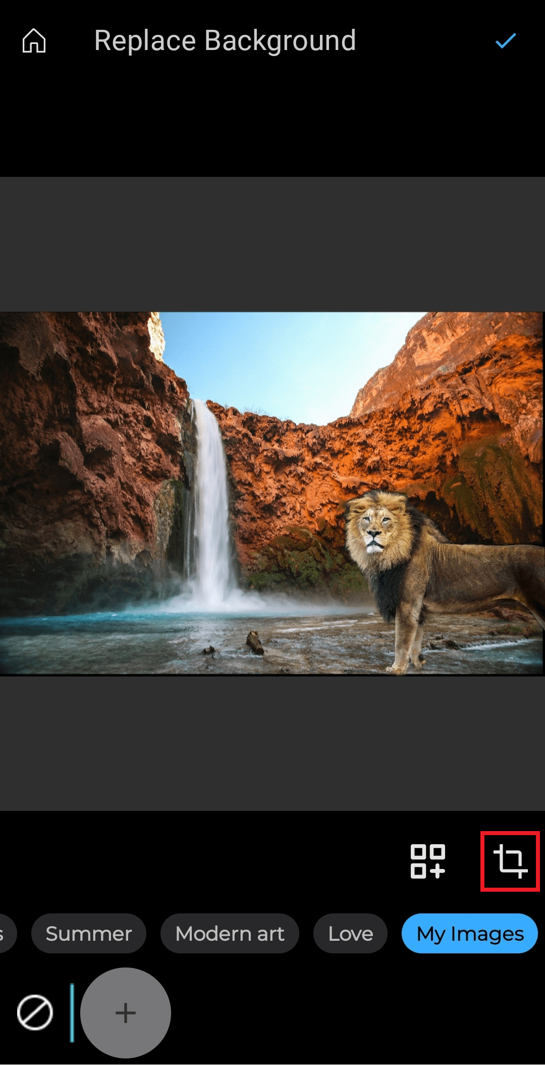 How to change background in Remove Background app? inPixio