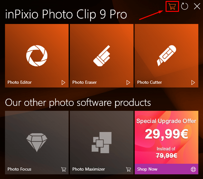 How to activate inPixio Photo Studio? inPixio