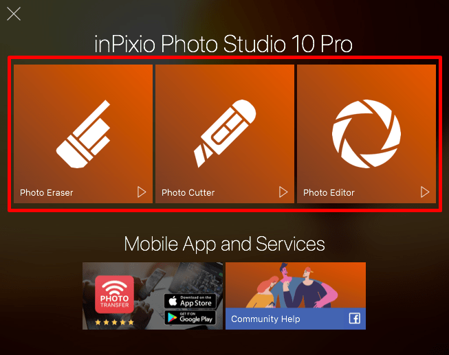What’s the difference between the three modules in inPixio Photo Studio