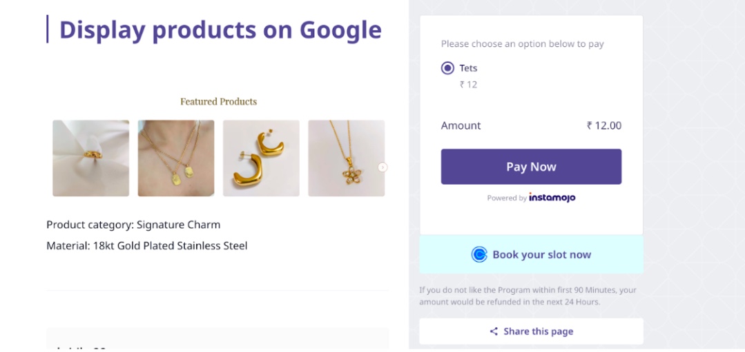 Calendly on Smart Pages Instamojo Help Center