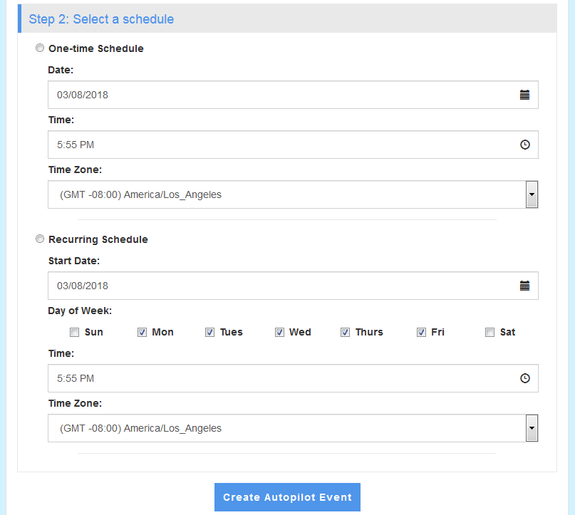 Special Features Autopilot Instant Teleseminar Support
