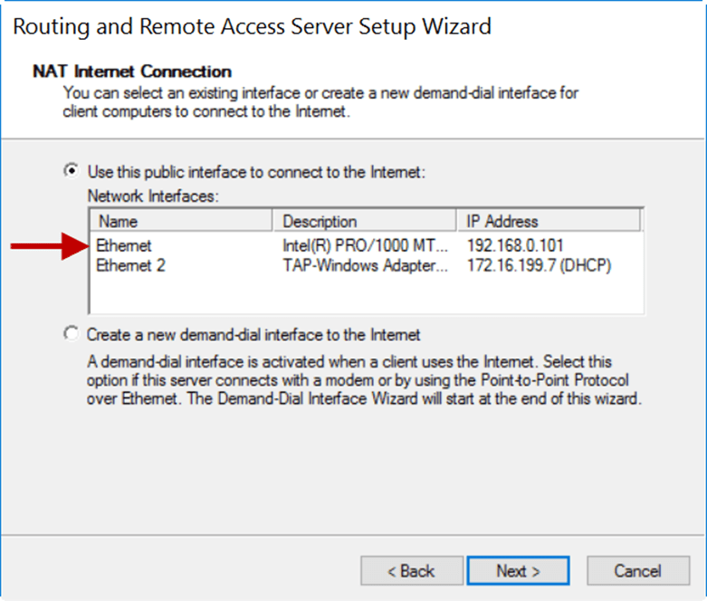 Configuring NAT on the ISA Gateway (Windows Server)