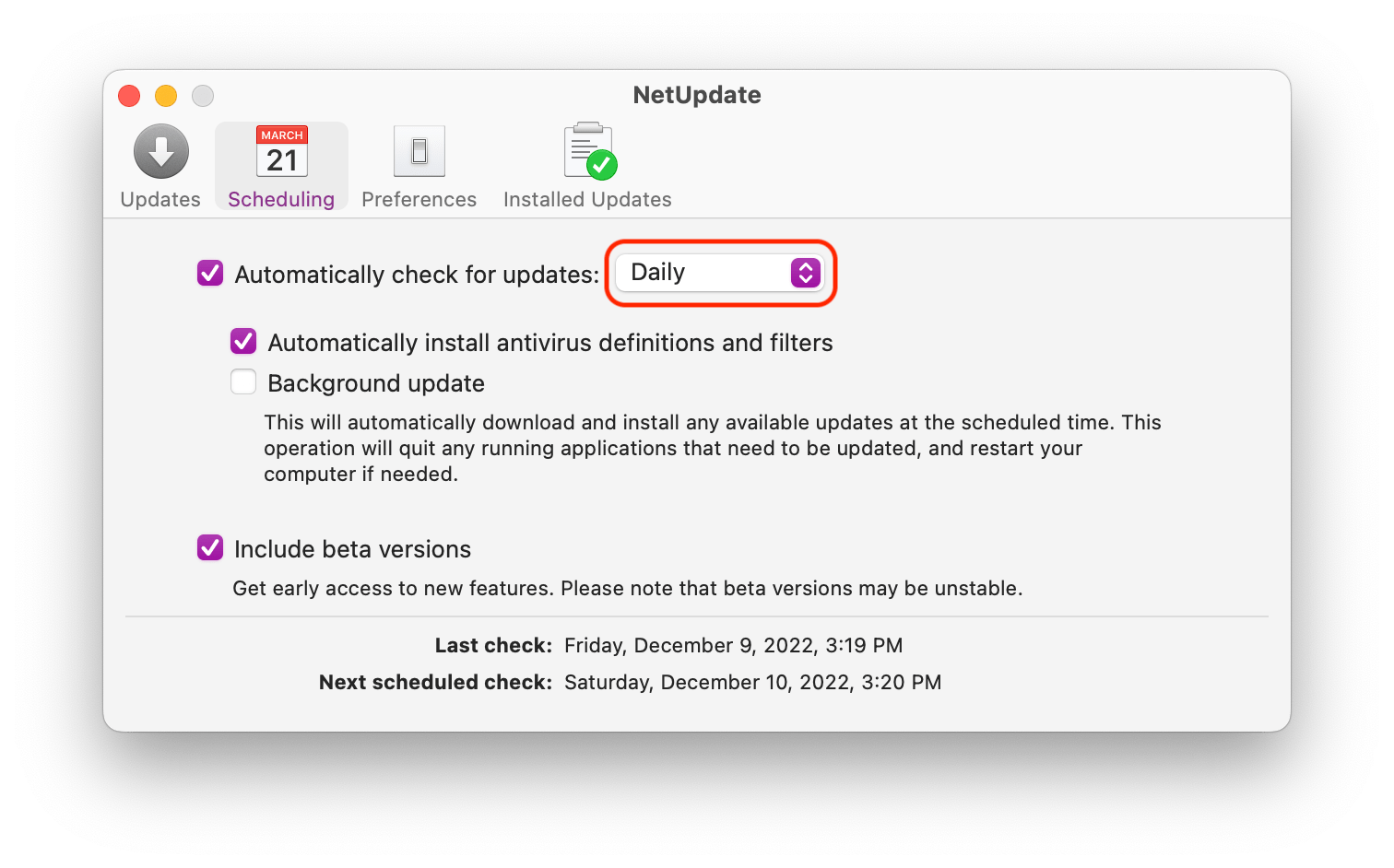 How To Schedule Automatic Software Updates With NetUpdate Intego Support
