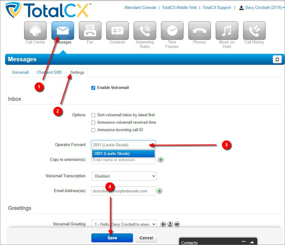 How To Set Up a Voicemail Box Exit Option CallRevu Support Center