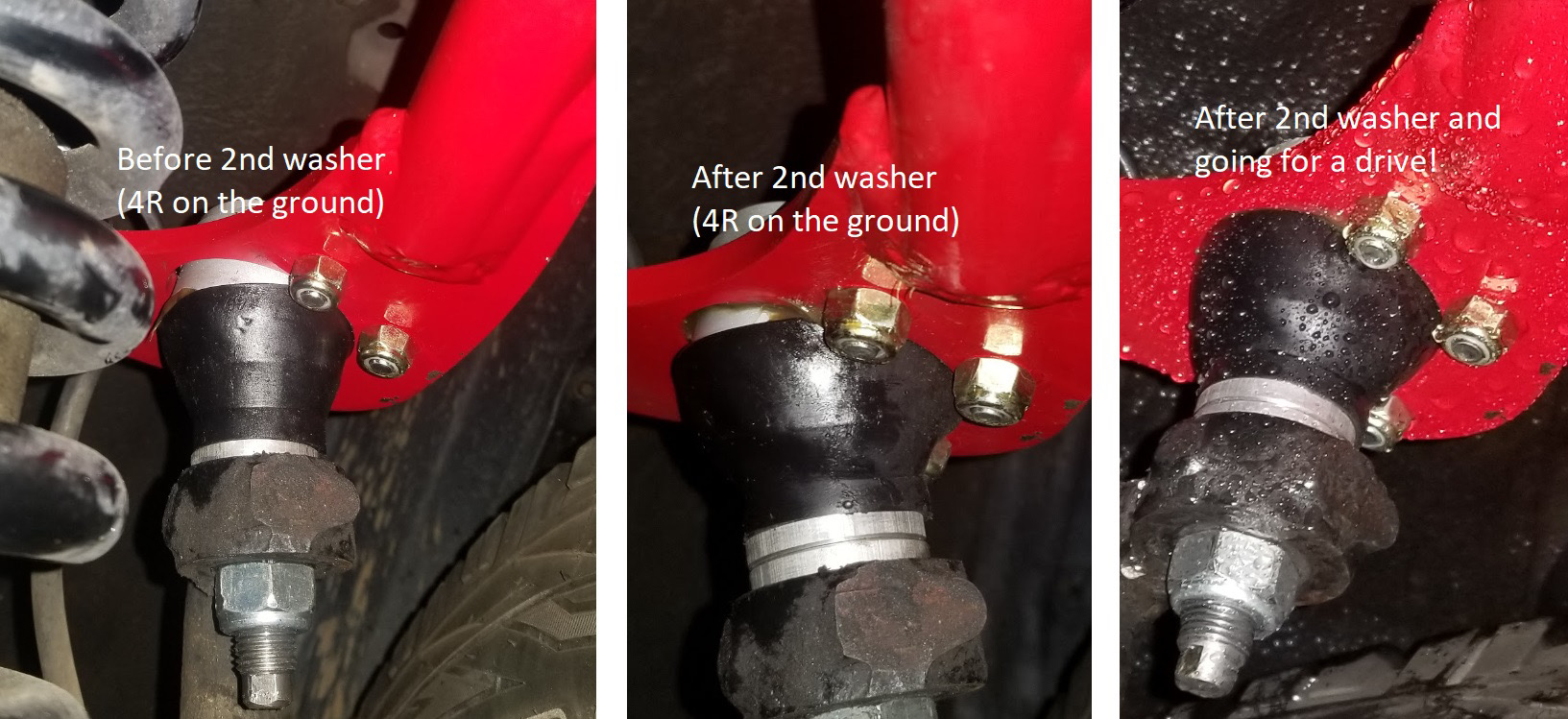 Why 2 washers on the classic ball joint