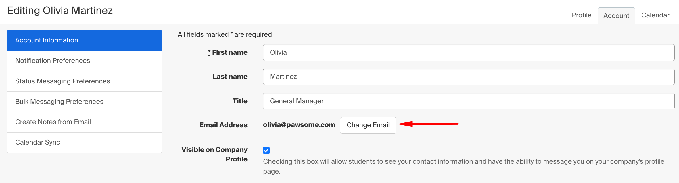 Change Your Employer User Email Address Handshake Help Center