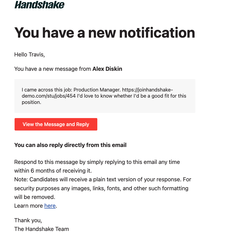 How to Reply to Handshake Messages via Your Email Client Handshake