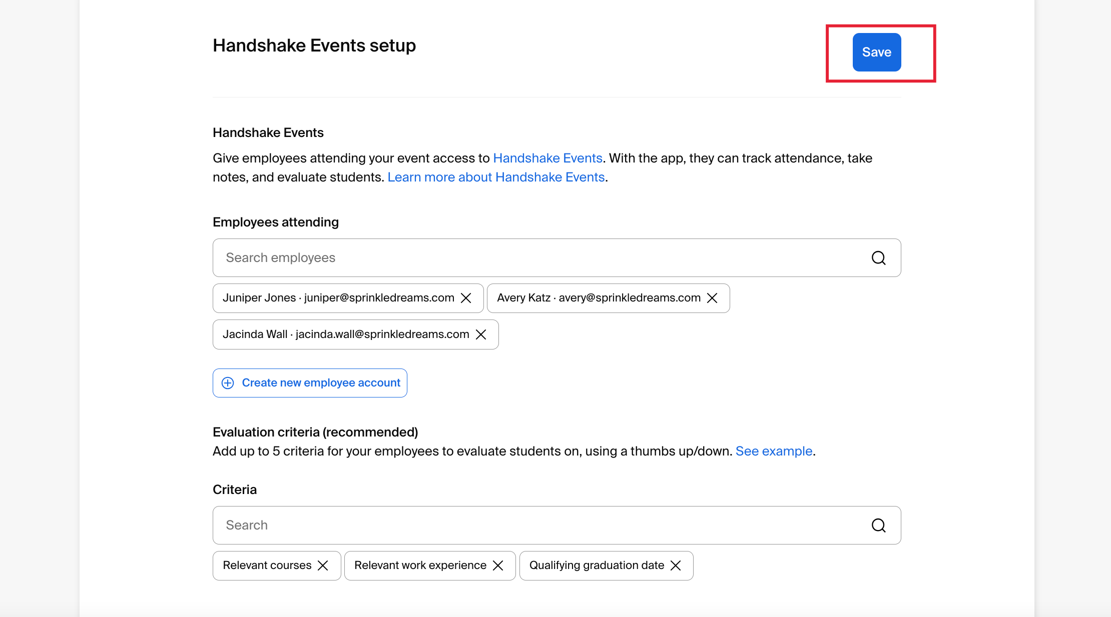 Handshake Events Setup for Mobile App Handshake Help Center