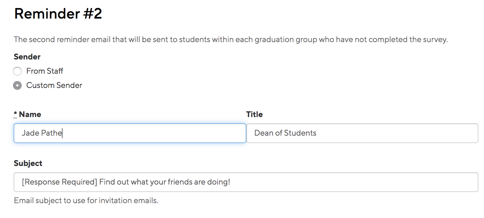 FAQs First Destination Survey Reminder Emails Handshake Help Center