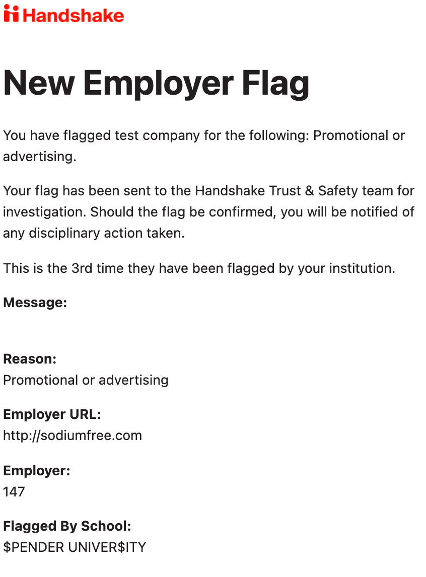 Handshake's Flagging System Handshake Help Center