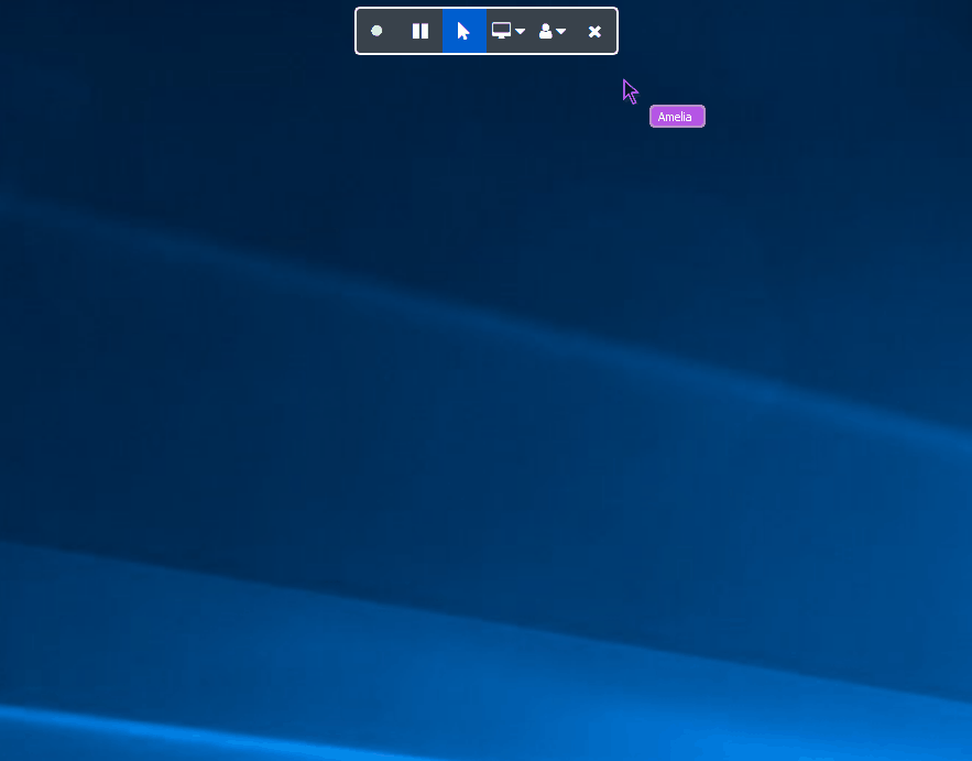 How can I view the remote cursor on the remote computer? Jump Desktop