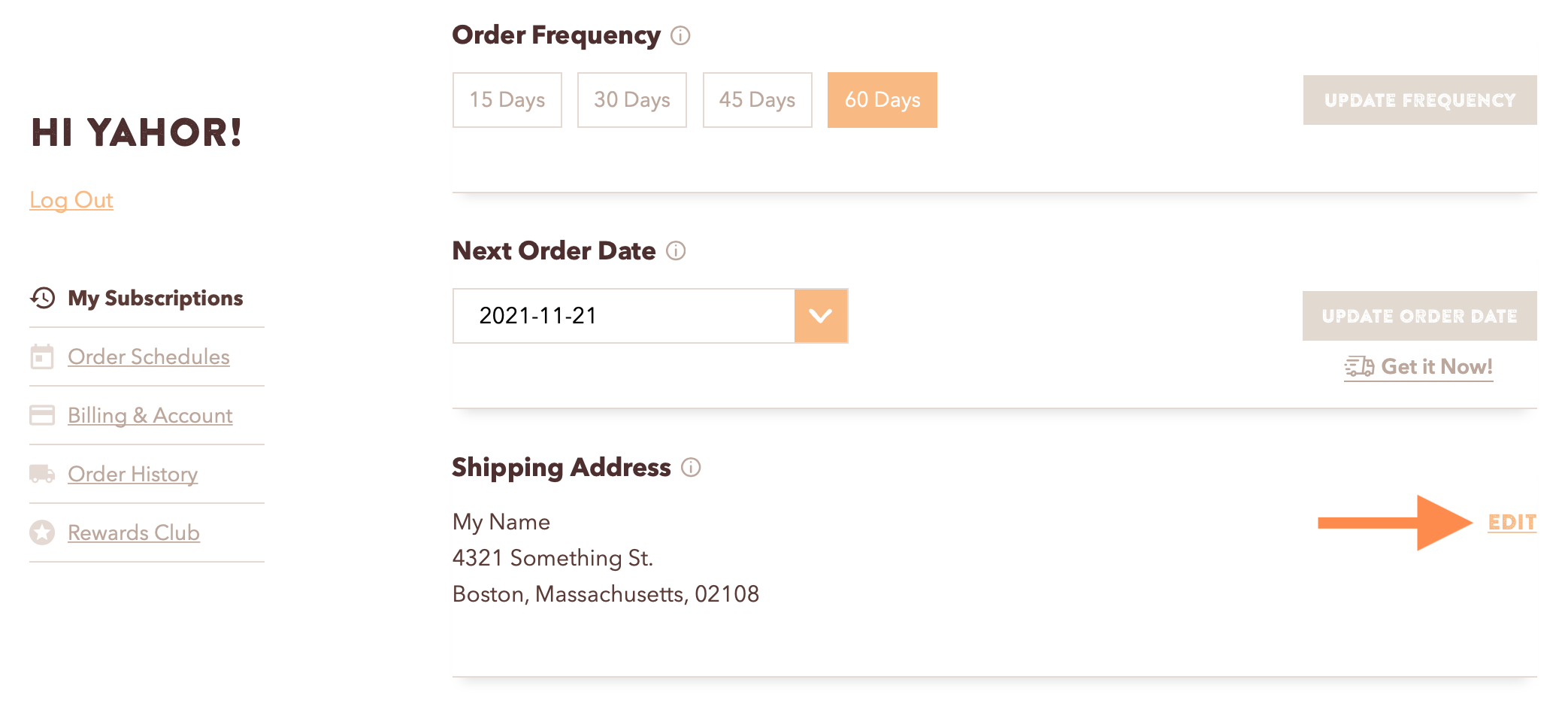 How do I change my shipping address? Ka'Chava Help Center