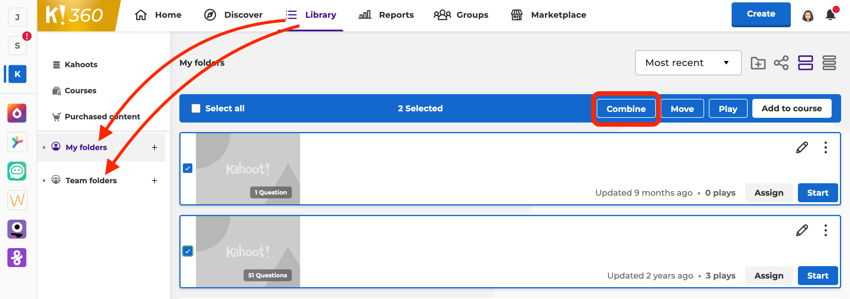 How to combine kahoots Help and Support Center