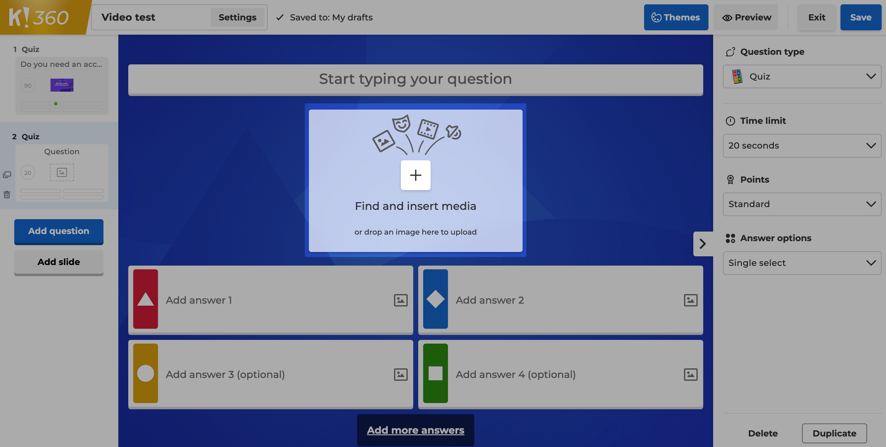 How to add a video to kahoot Help Center