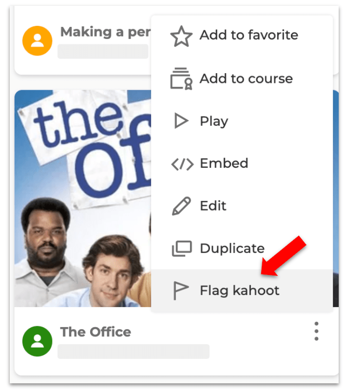 How to flag inappropriate Kahoot! content Help and Support Center