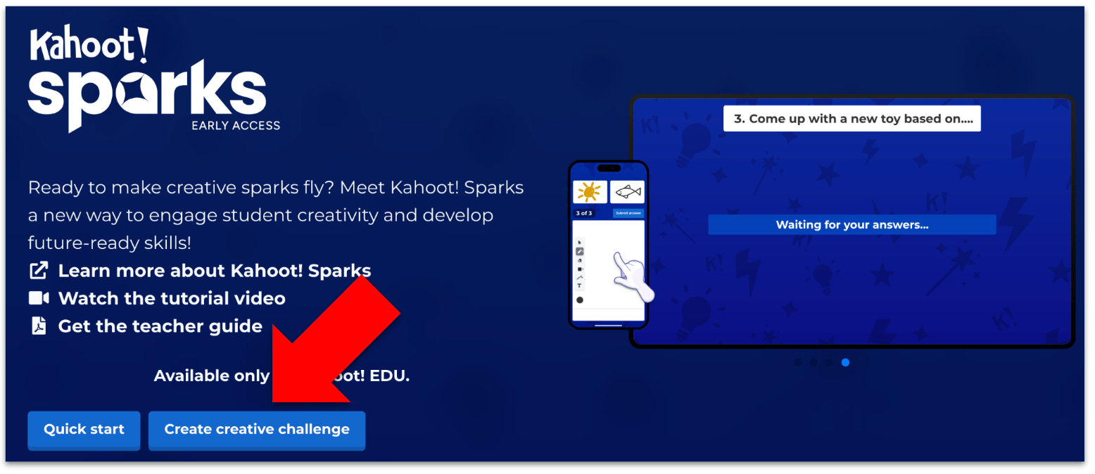 How to create and host Kahoot! Sparks Yardım Merkezi