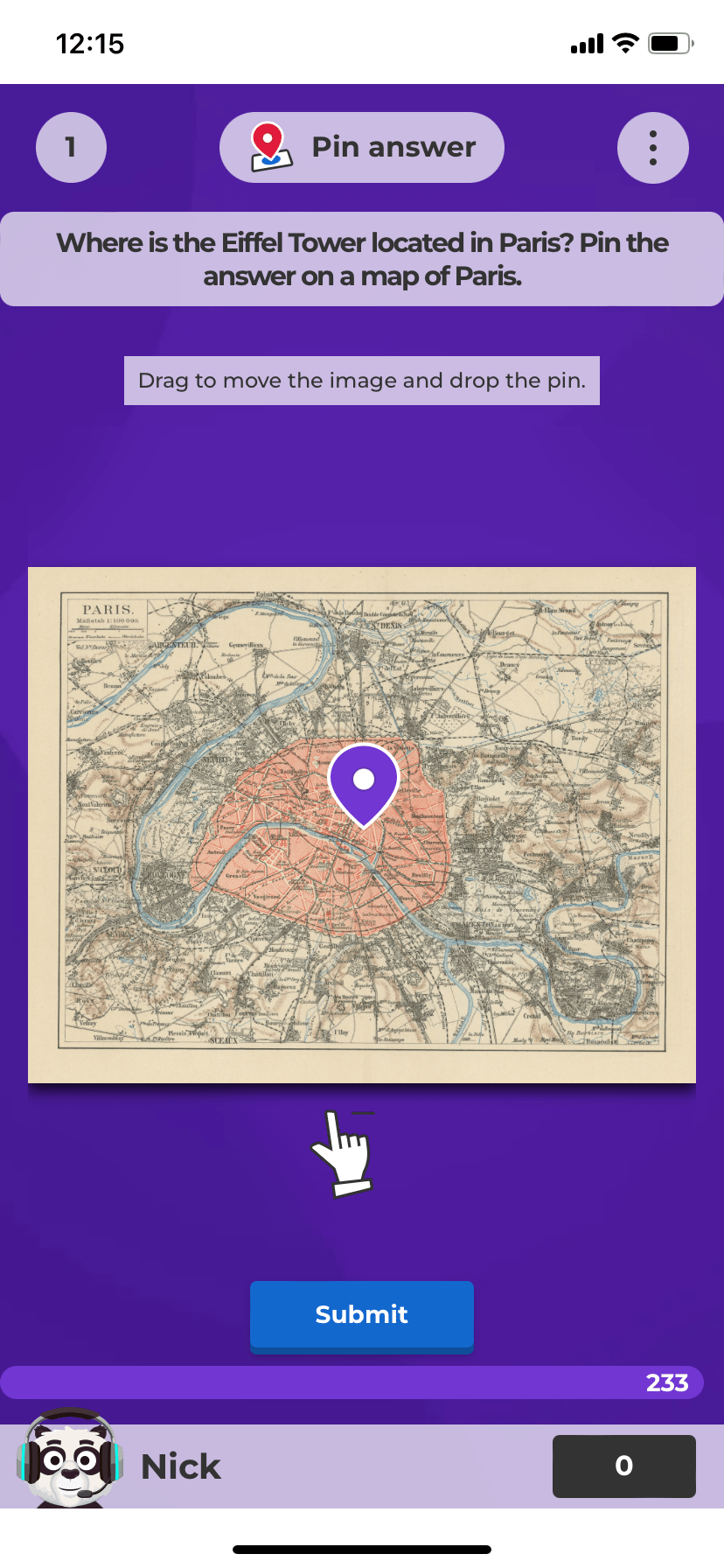 Kahoot! questions How to use pin answer question Kahoot! Help & Resource Center