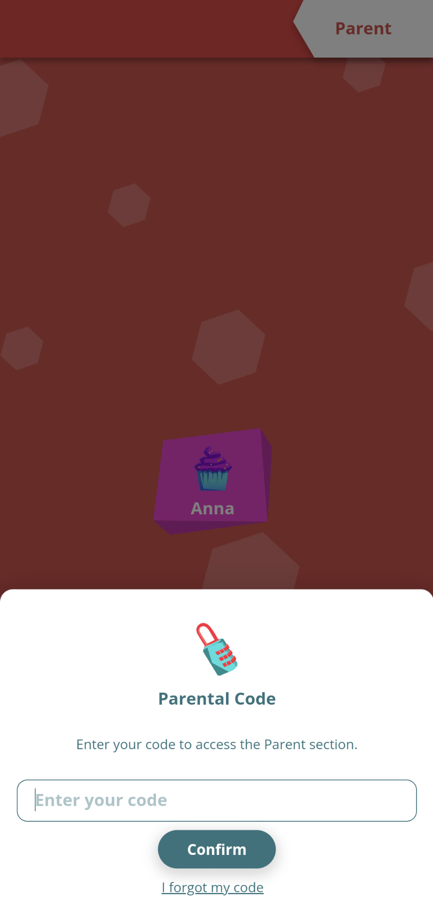 Reset your Parental Code Kairos