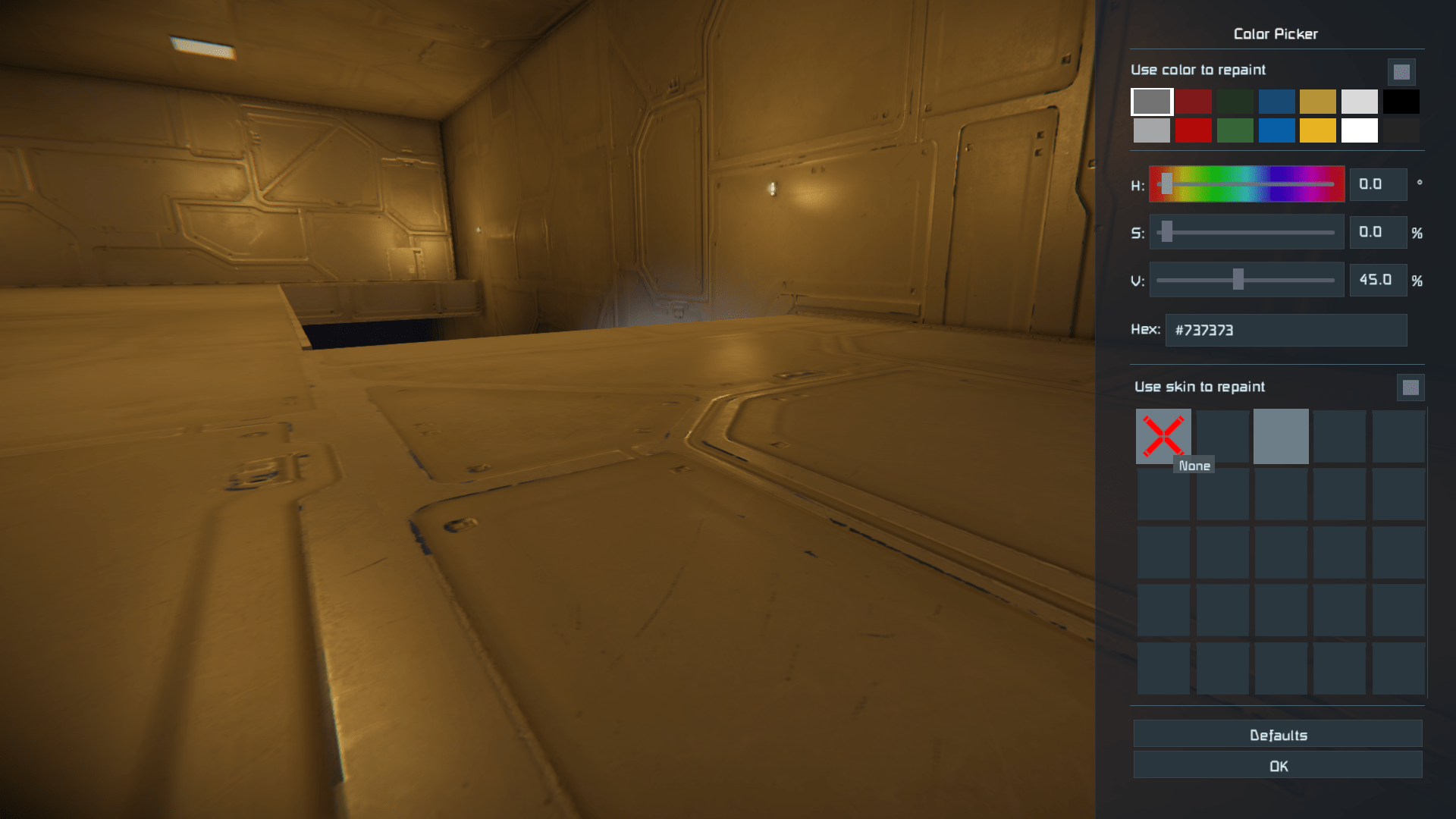 An error with the block skins menu in the new version of the game v.1.