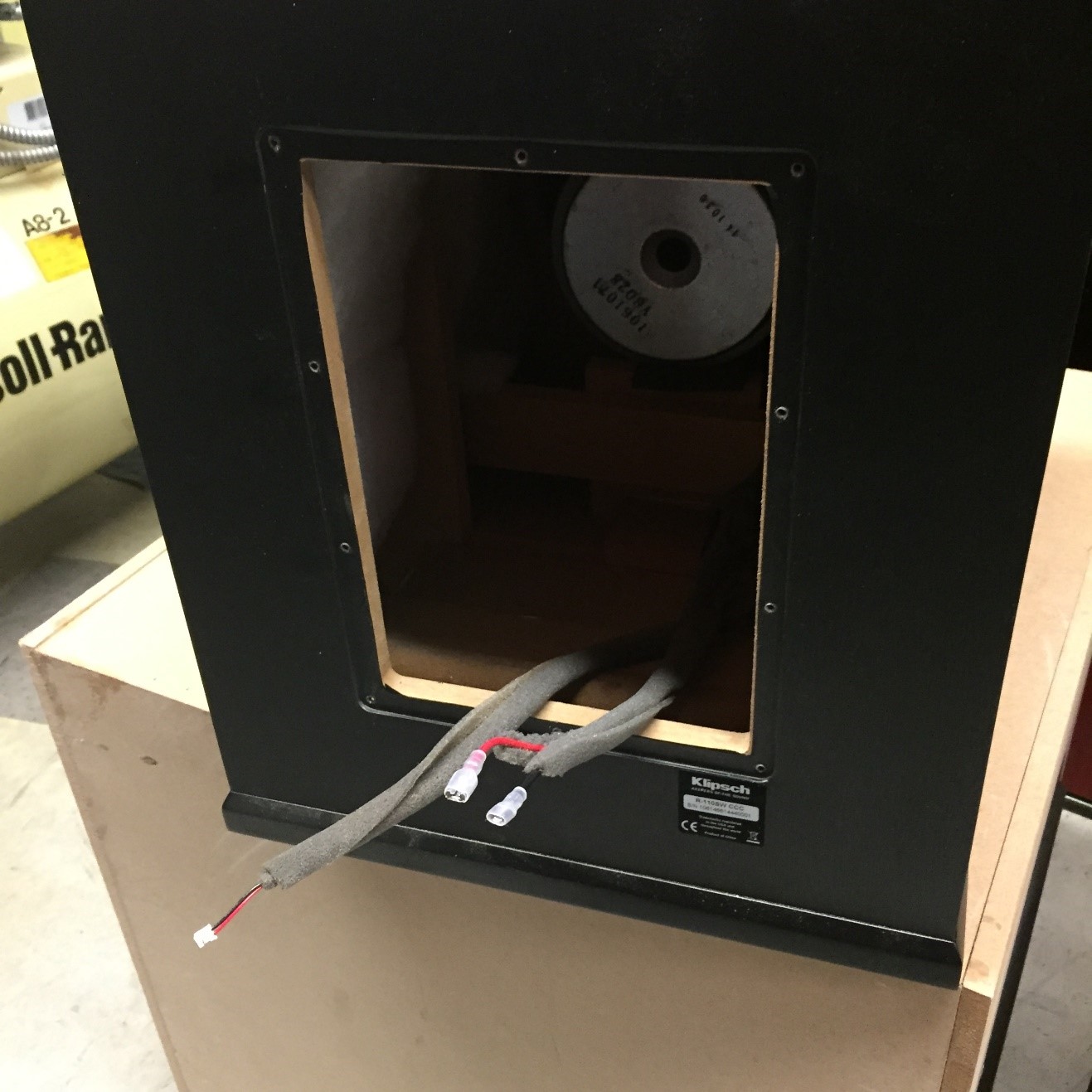 R-112SW Amp Panel Removal – Klipsch