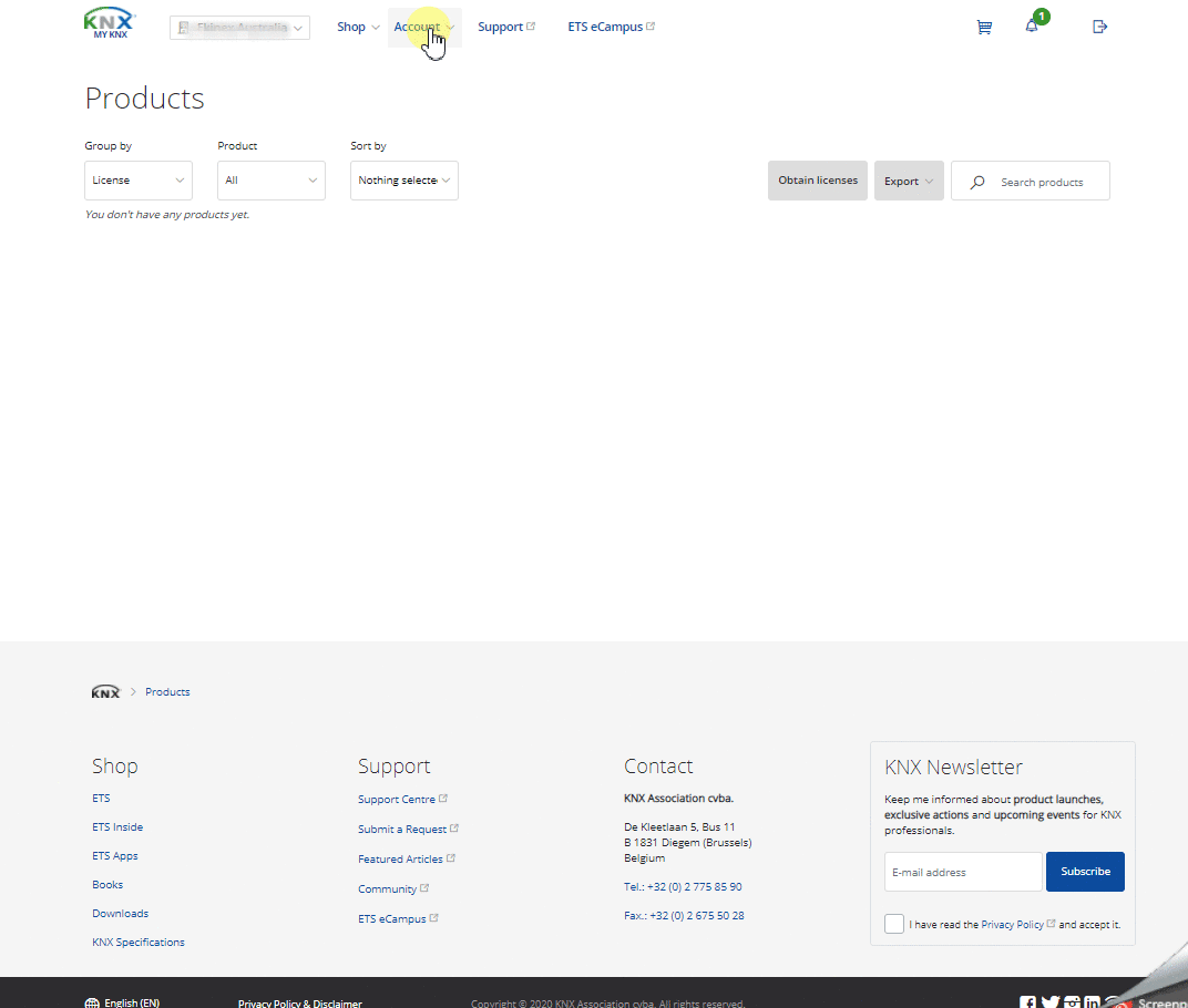 AbonnementErinnerungen verwalten KNX Association