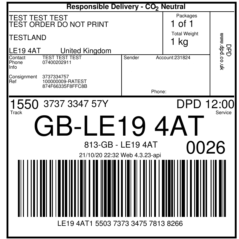 Shipper Integration DPD Enterprise Service Gateway (ESG)