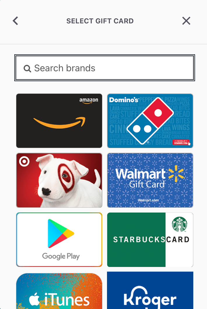 Overview of Kudoboard's gift card feature Kudoboard