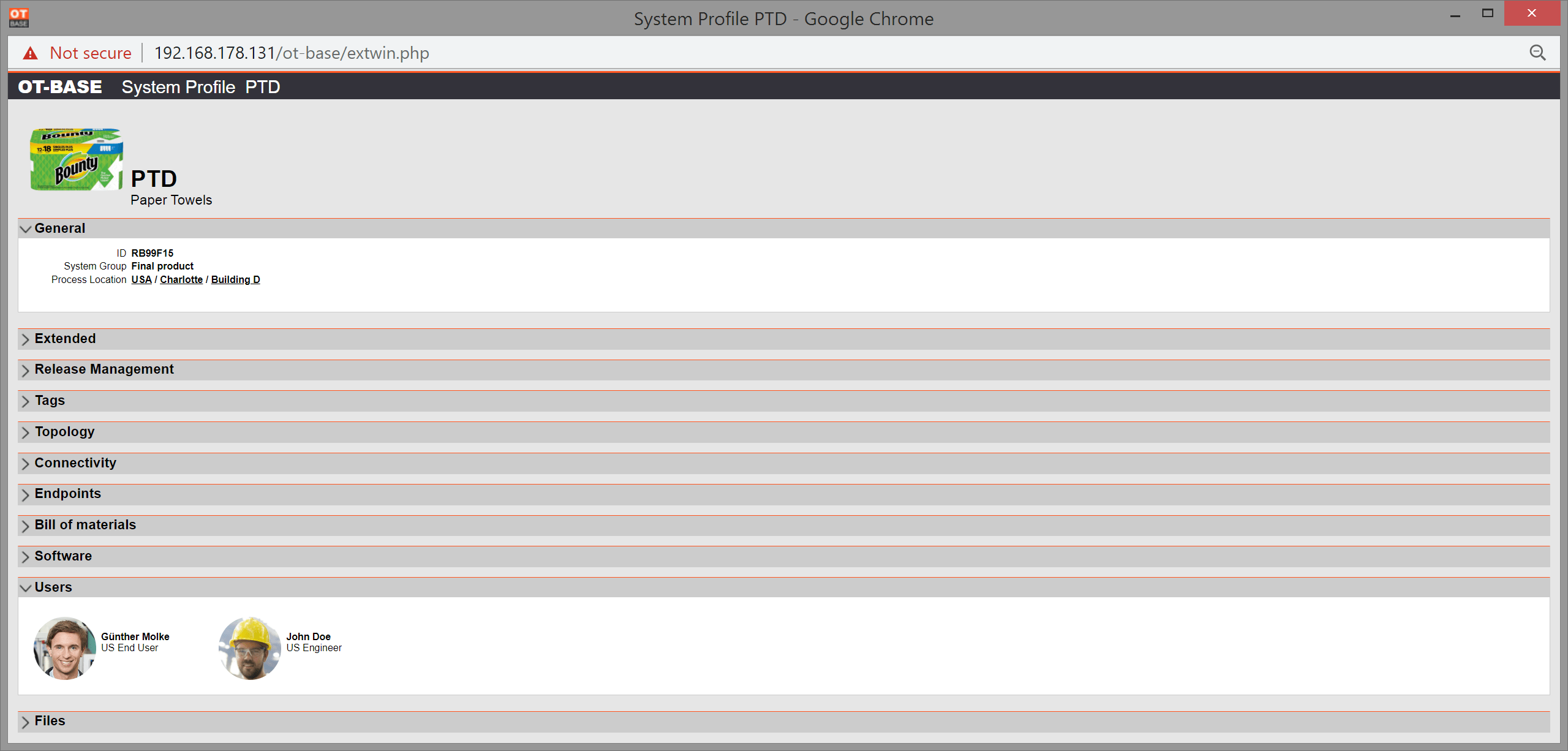 System profiles OTbase Help Center Langner, Inc.